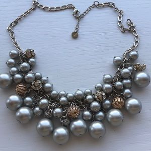 Silver and Gold Beaded Necklace